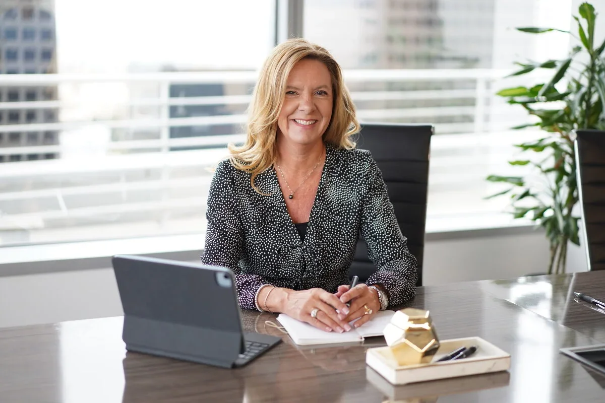 Anita working with a client