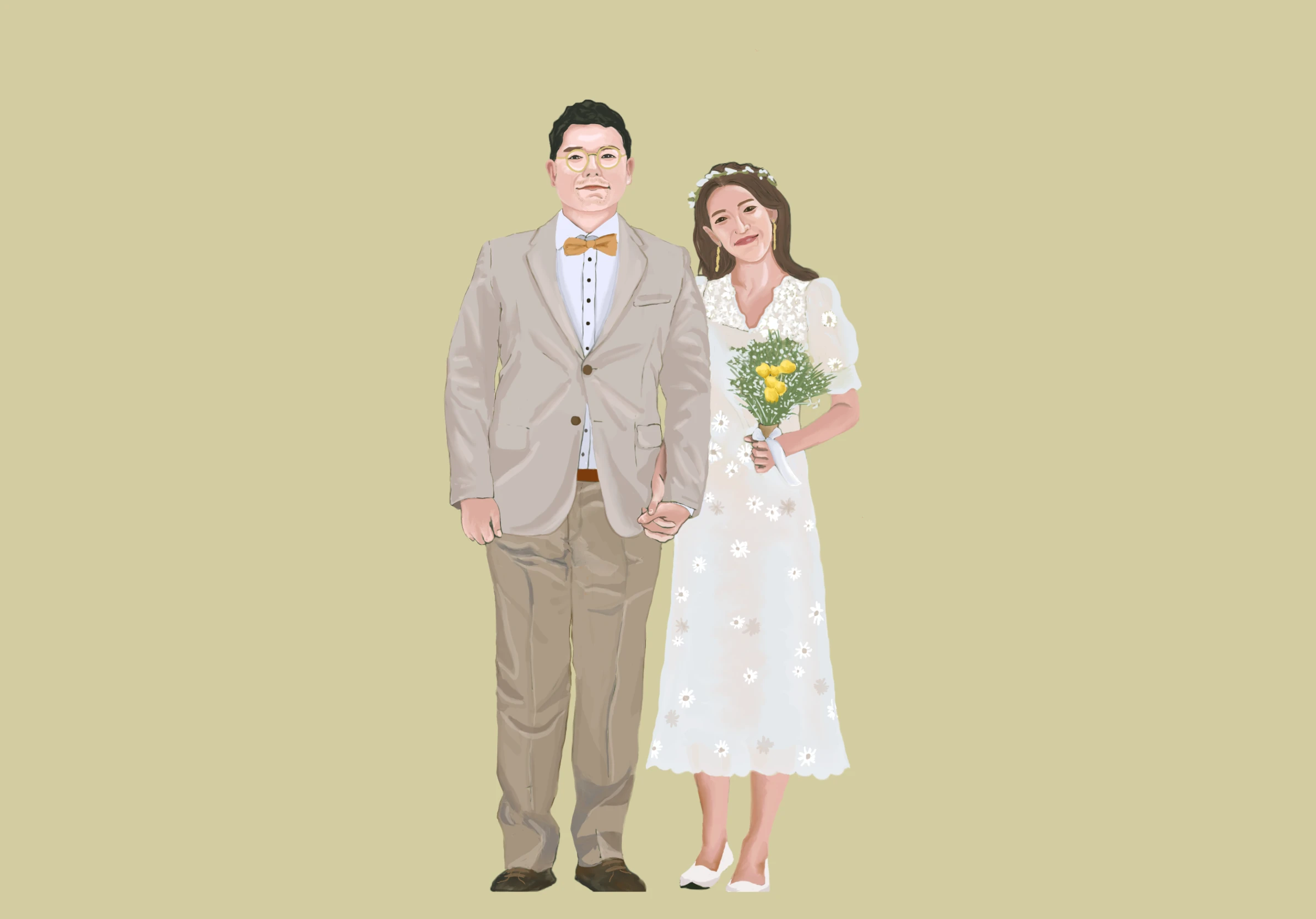 Bobae Art Studio — wedding illustration