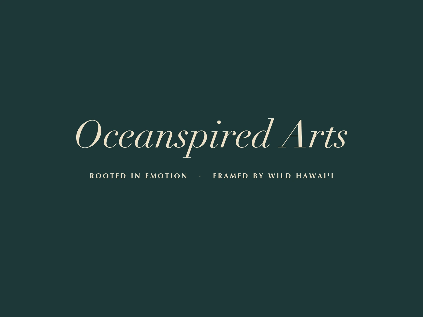 Oceanspired Arts wordmark