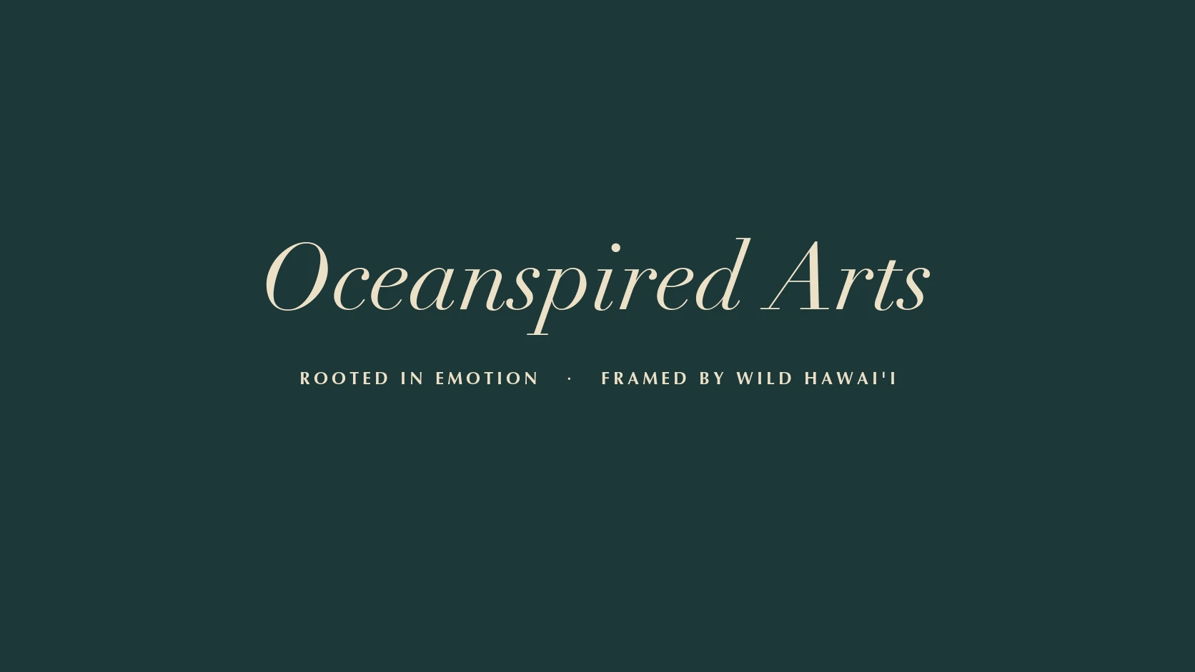 Oceanspired Arts wordmark